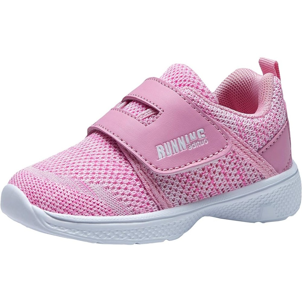 Lightweight Breathable Strap Sneakers Running Walking Sports Shoes Pink Size 12